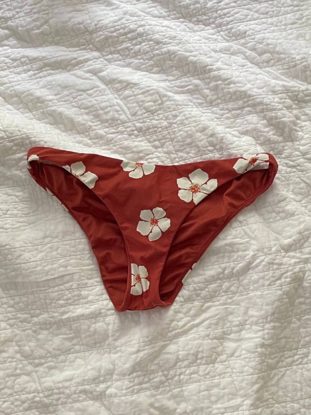 Women’s Floral Red Bikini Bottom